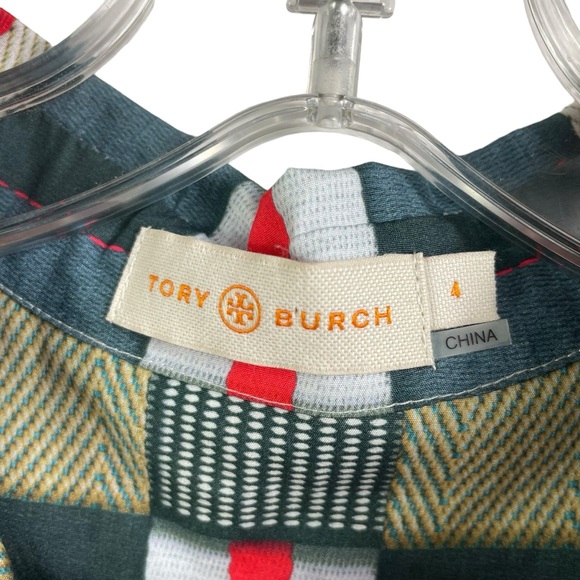 Tory Burch Long-Sleeve Geometric-Print Tunic - Picture 5 of 7